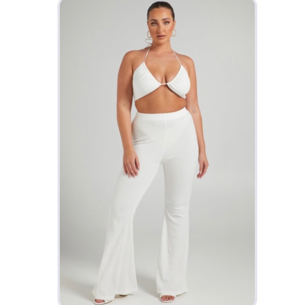 SHOWPO Kahlia 2 Piece Disco Set in White - NWT